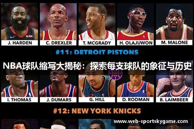 NBA球队缩写大揭秘：探索每支球队的象征与历史
